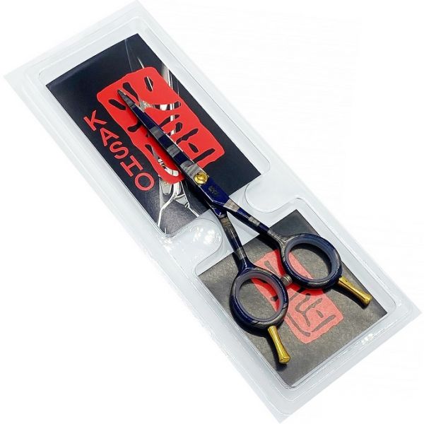 KASHO Hairdressing scissors 5.5" blue stripe